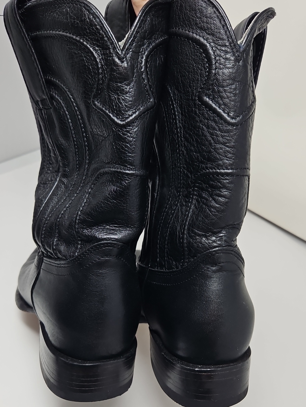Los Altos Made In Mexico Men's Leather Western Cowboy Work Boots Size 8 1/2 - Picture 4 of 14